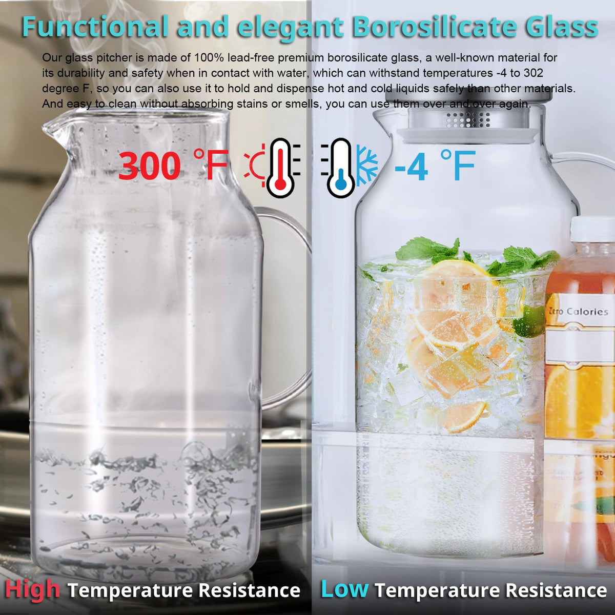Bivvclaz pitcher in fridge ready for chilled drinks