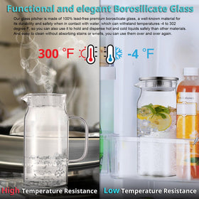 Bivvclaz pitcher lid with two pour functions and built-in strainer.