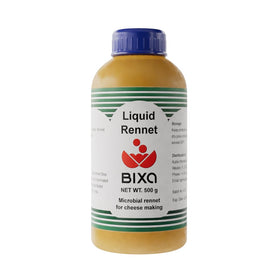 Bixa liquid microbial rennet bottle pours for easy home cheese making