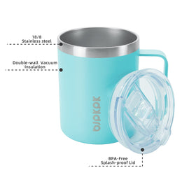BJPKPK 14oz insulated tumbler suitable for travel and office use
