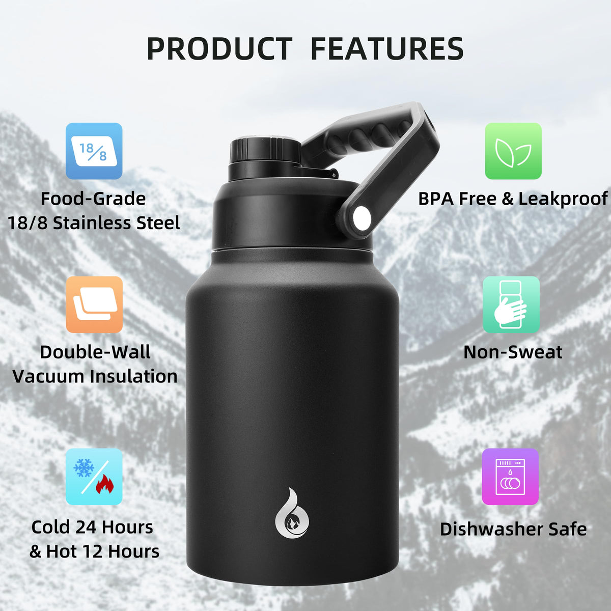 BJPKPK 18-8 stainless steel body resists rust and flavor transfer during everyday use