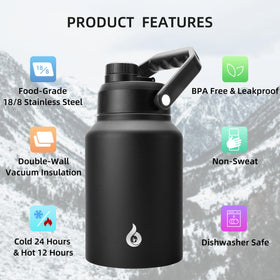 BJPKPK 18-8 stainless steel body resists rust and flavor transfer during everyday use