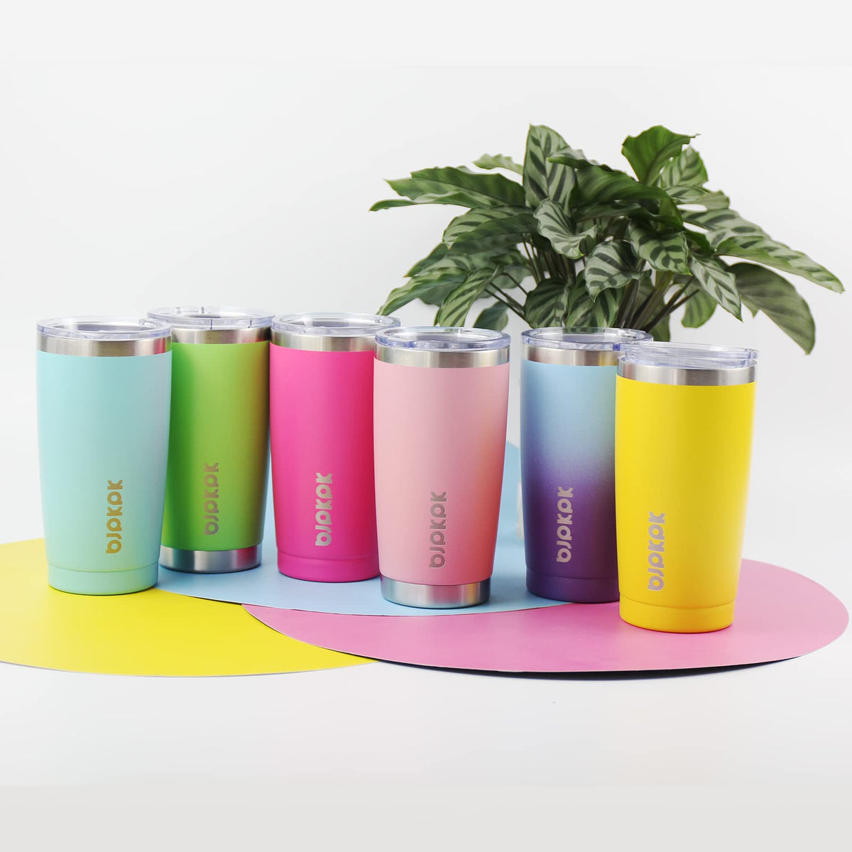 BJPKPK 20oz tumbler green in-car cup holder ready for travel