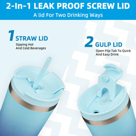 BJPKPK 2-in-1 BPA-free lid with straw offers versatile sipping options