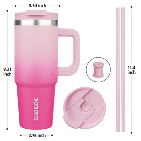 BJPKPK 30oz tumbler cherry blossom design adds stylish daily-use flair.