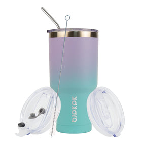 BJPKPK 30oz tumbler powder-coated finish image highlights durable, non-sweat exterior