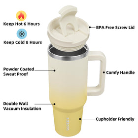 BJPKPK 40oz tumbler features 18/8 stainless steel for daily durability.