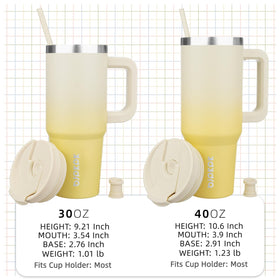 BJPKPK 40oz tumbler with sip-design lid for hot beverages on the go.
