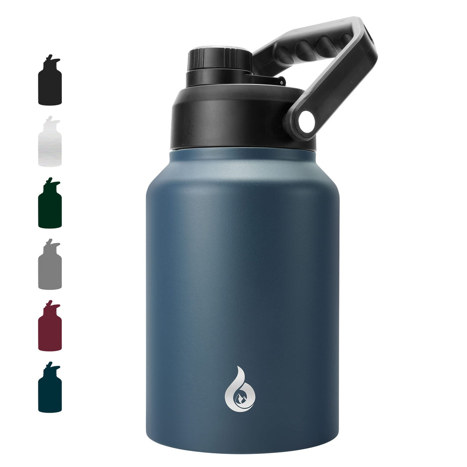 BJPKPK 64 oz bottle cap close-up showing secure lid for spill-free hydration.