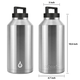 BJPKPK 64oz insulated bottle keeps drinks cold for hours.