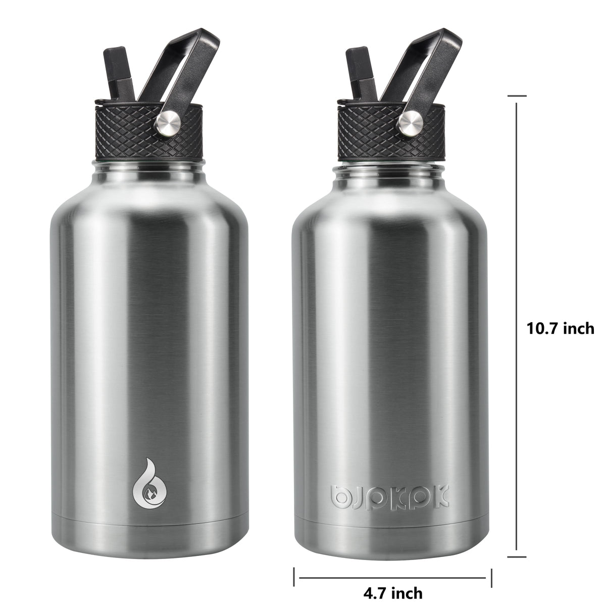 BJPKPK 64oz insulated bottle keeps drinks cold or hot during outdoor activities