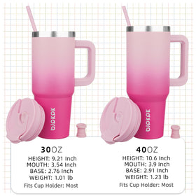 BJPKPK Cherry Blossom design insulated mug for stylish daily use.