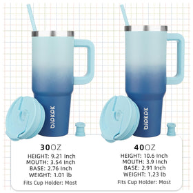 BJPKPK cupholder-friendly tumbler with narrow base fits cars.