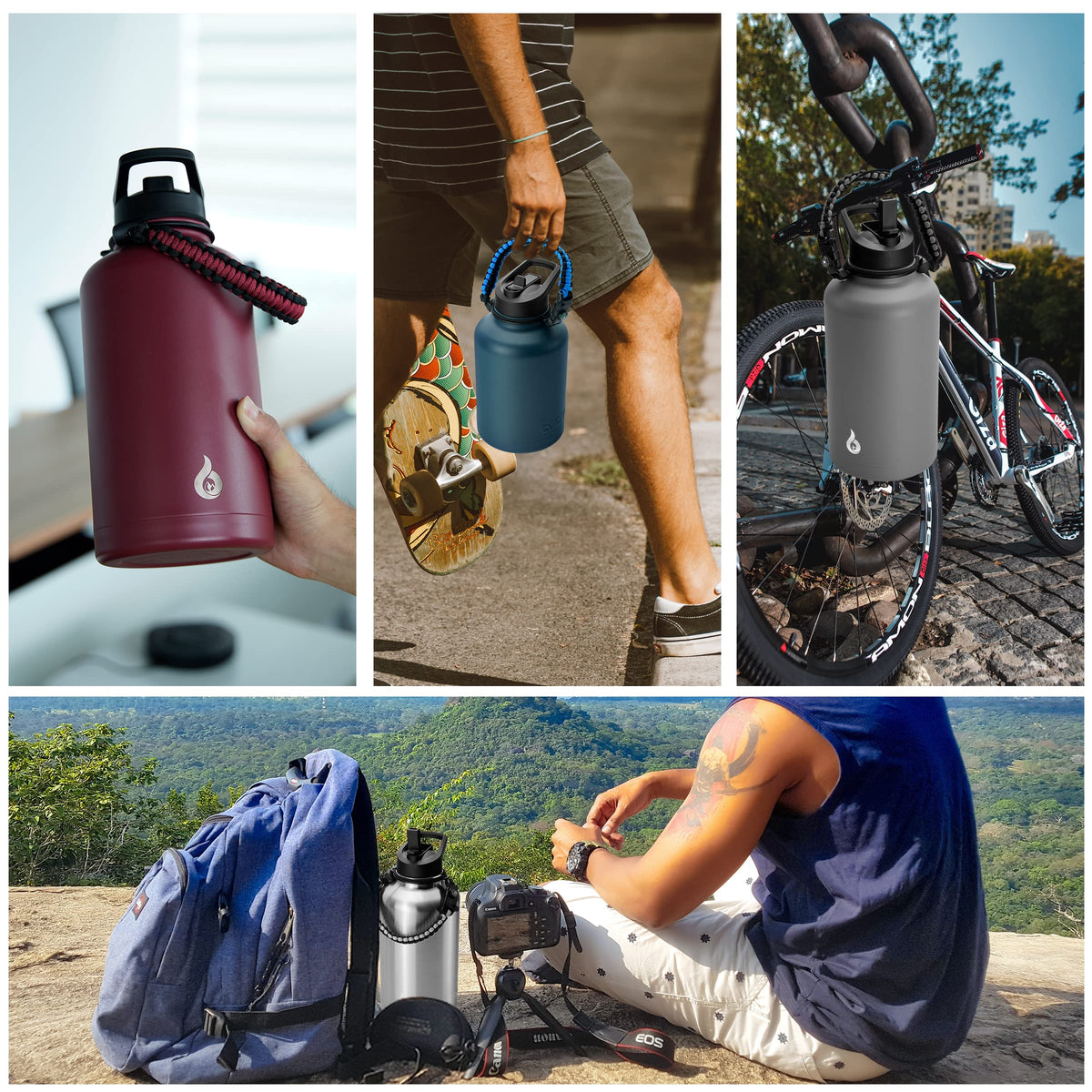 Dishwasher-safe design makes cleaning quick after outdoor activities.