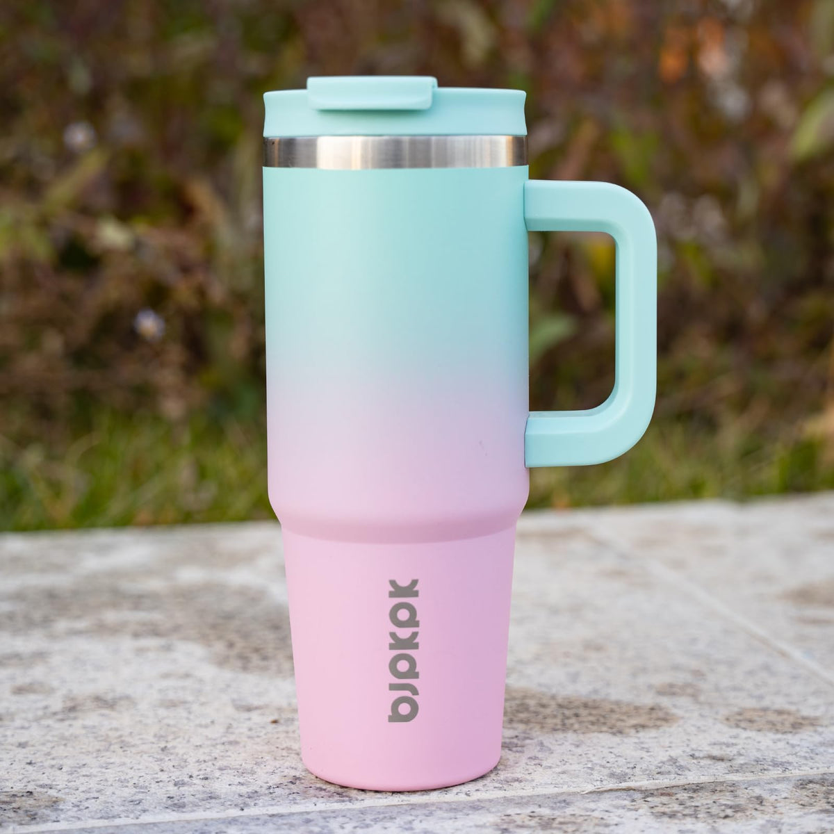 BJPKPK dishwasher-safe tumbler and lid simplify cleanup after busy days