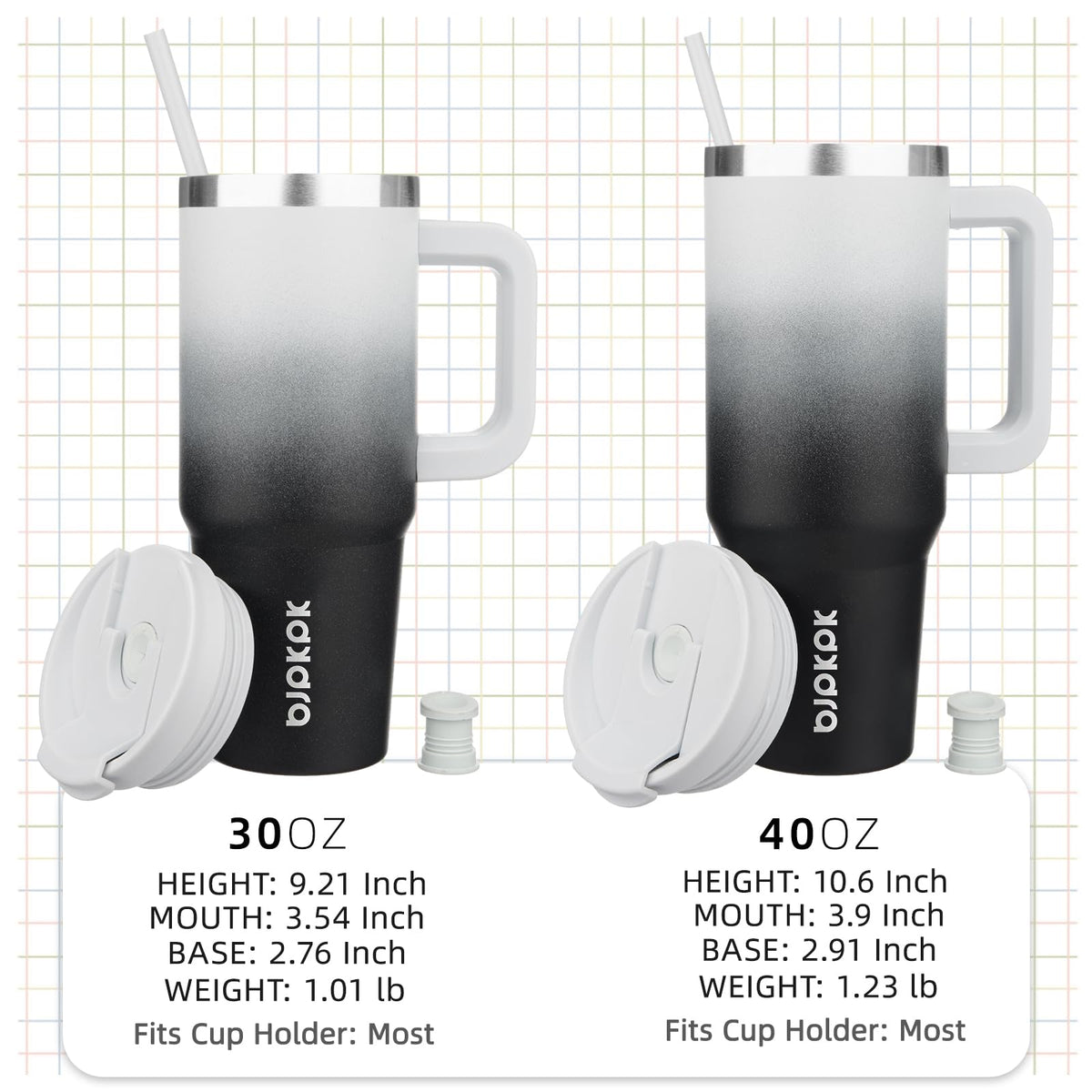 BJPKPK tumbler and lid are dishwasher safe for easy cleaning