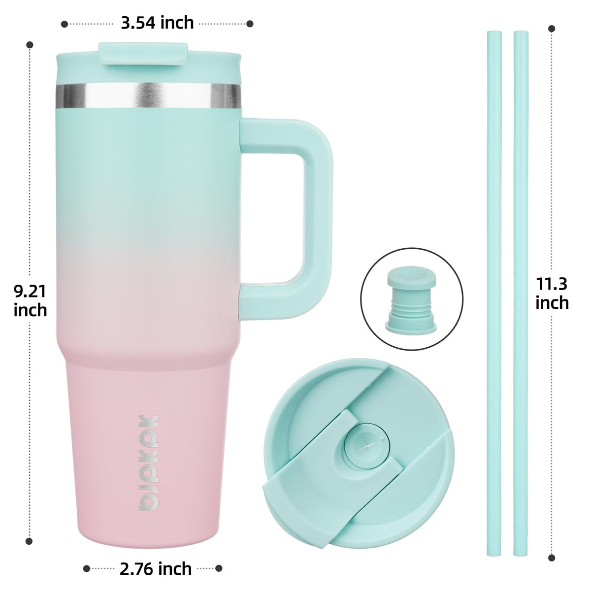 BJPKPK double-wall vacuum insulation keeps drinks hot or cold for hours