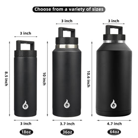 BJPKPK insulated bottle cap with leak-proof seal for travel and spills prevention.