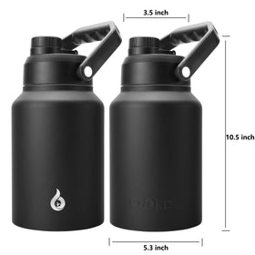 BJPKPK half-gallon bottle with ergonomic handle for easy carrying on hikes