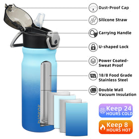 Double-walled insulation on BJPKPK bottle preserves temperature during outings