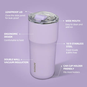 BJPKPK 20oz stainless steel body emphasizes durability and rust resistance.