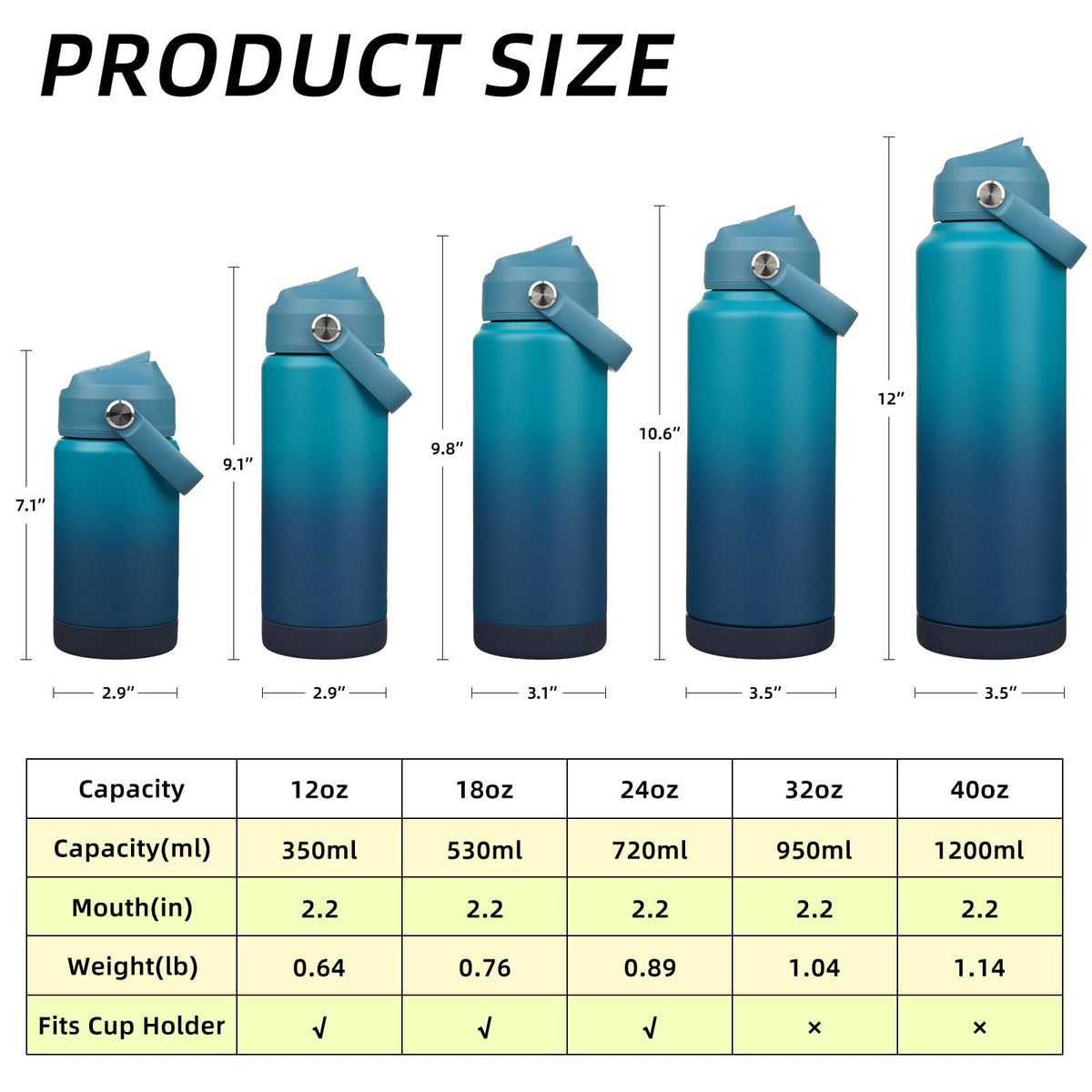 BJPKPK double-wall vacuum insulation keeps drinks cold up to 24 hours