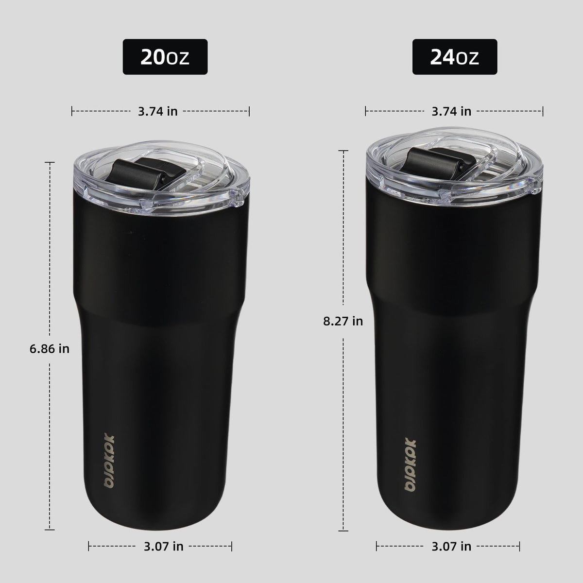BJPKPK leakproof BPA-free lid prevents spills at work or road trips.