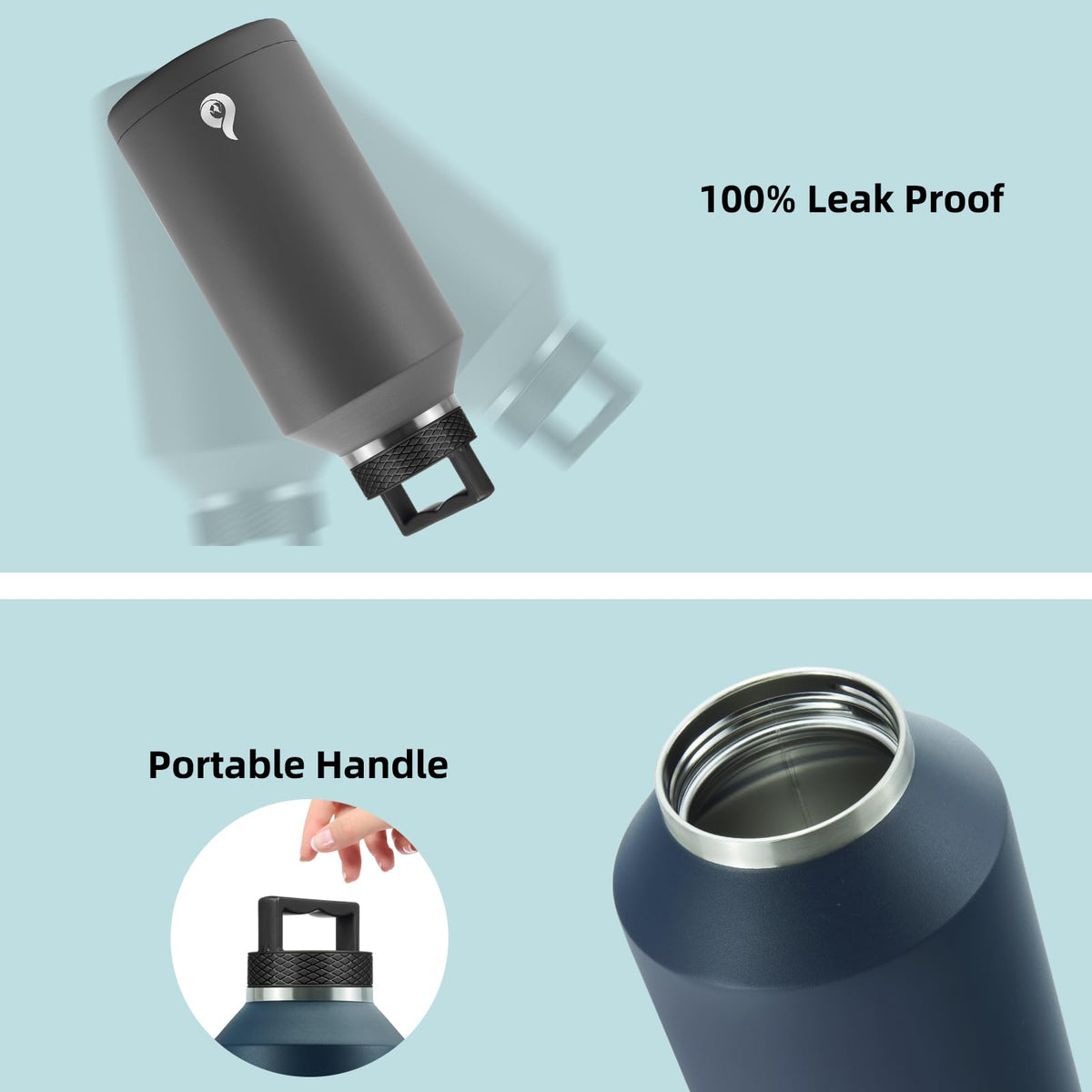 BJPKPK leakproof spout lid prevents spills during travel.