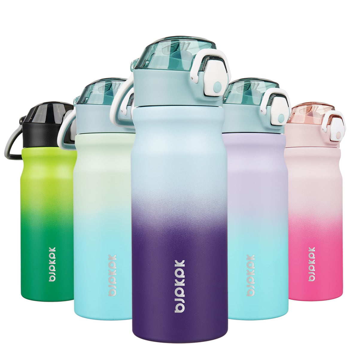 BJPKPK Ocean Dream 18oz bottle with straw for daily hydration on the go