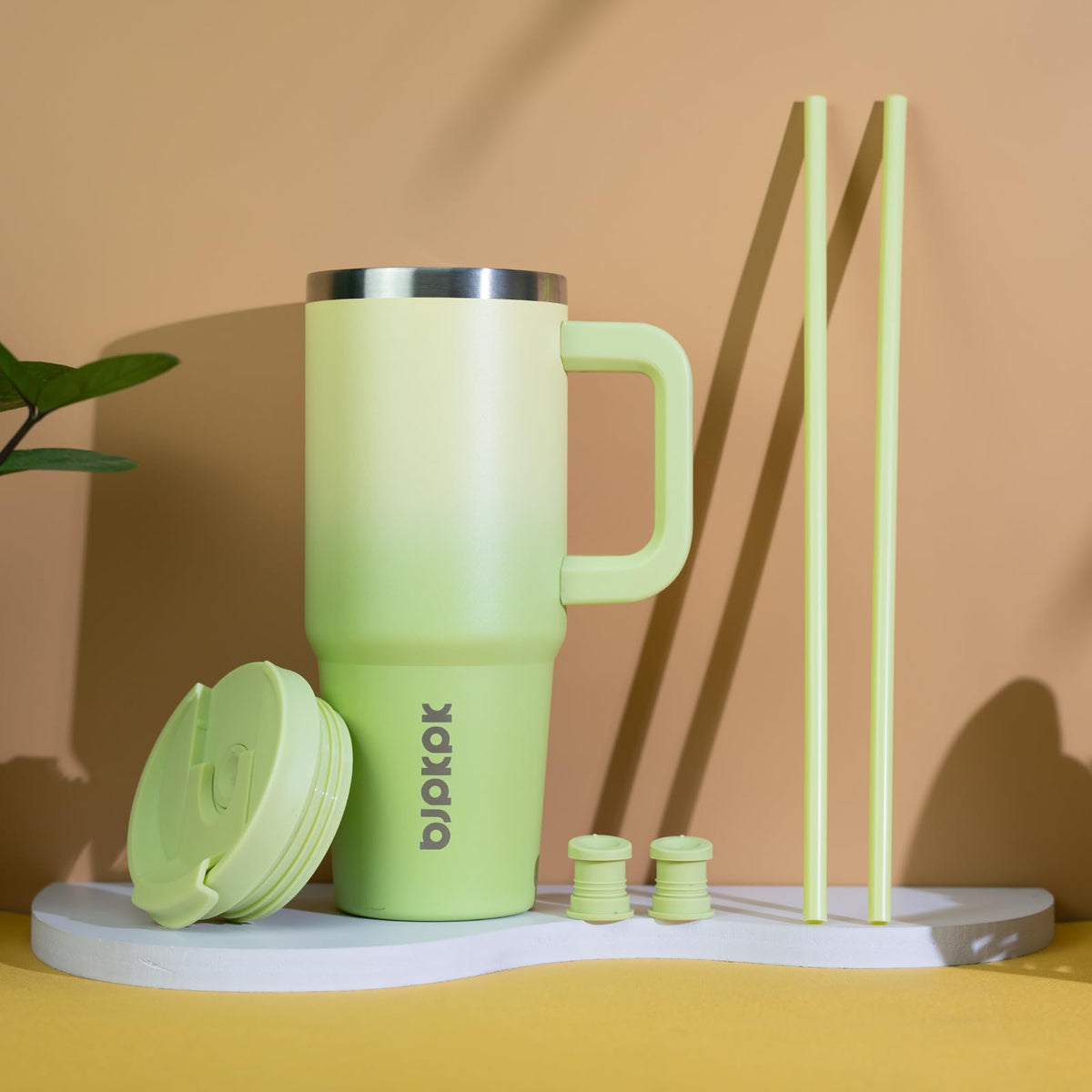 BJPKPK Sage thermal cup designed for work, travel, workouts, and gifts.