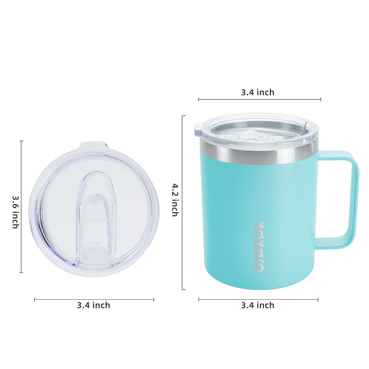BJPKPK splash-proof lid keeps drinks contained during movement