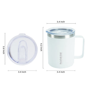 BJPKPK stainless steel mug with handle for comfortable grip and control.