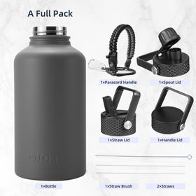 BJPKPK three lids included—straw lid, twist spout, and carry lid