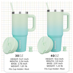 BJPKPK travel mug fits most car cup holders for convenient commutes.