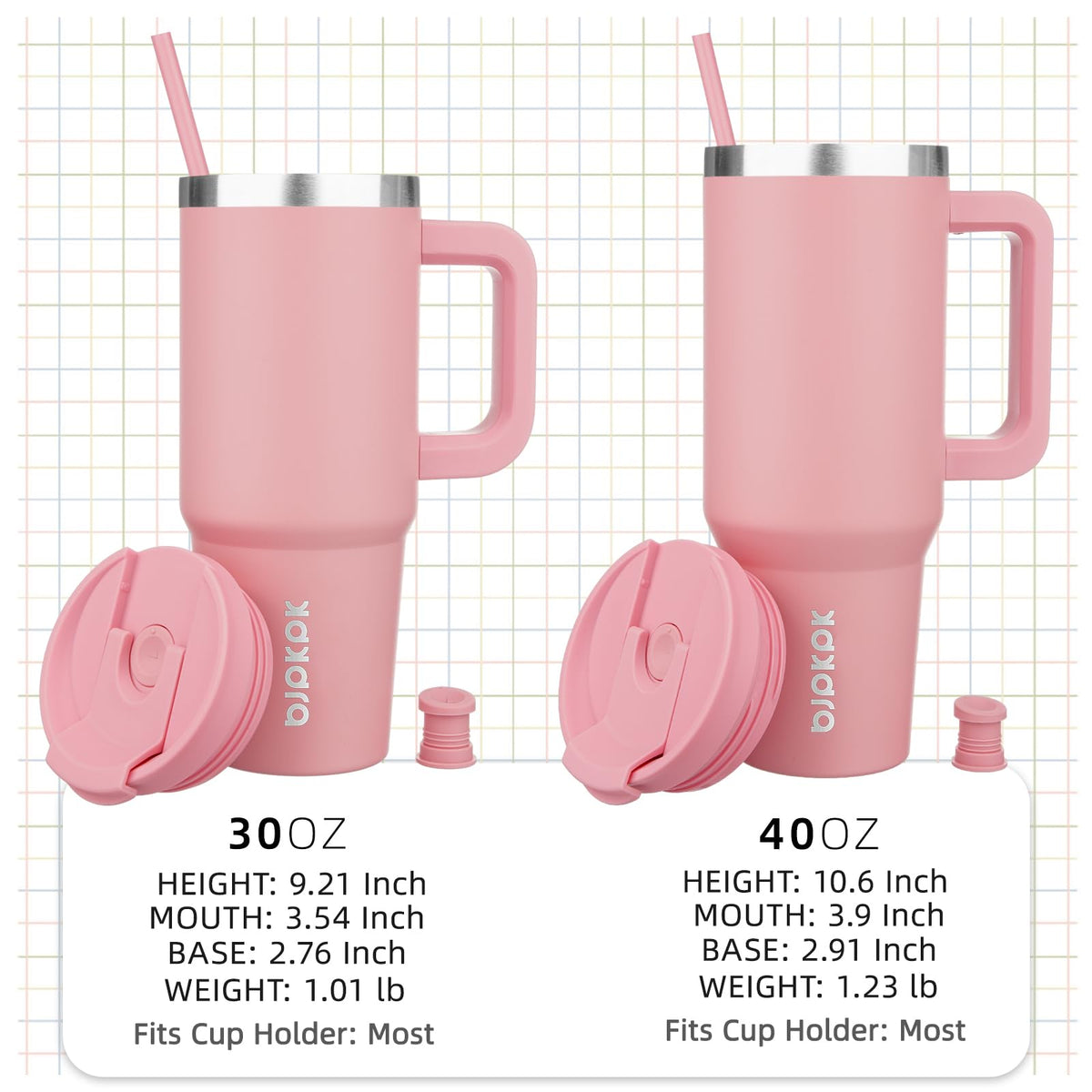 BJPKPK 18/8 stainless steel keeps beverages at the right temperature.