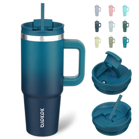 BJPKPK tumbler with handle indigo black for easy carrying and on-the-go hydration.