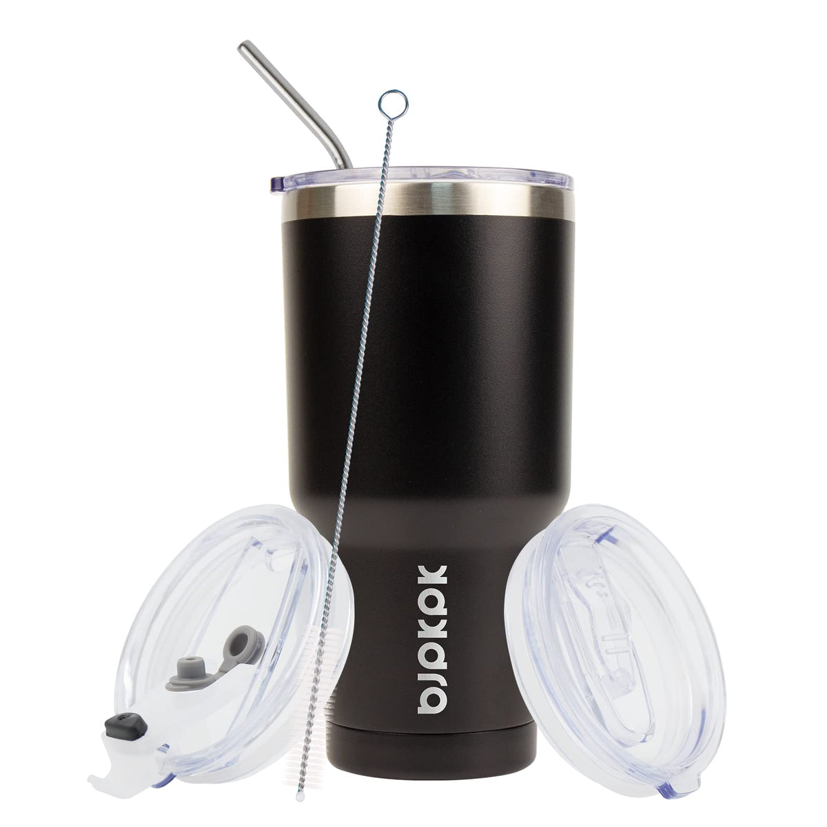 BJPKPK 30oz tumbler fits most car cup holders for easy travel.
