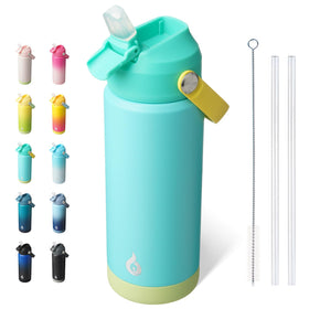 BJPKPK Twilight Blue 18oz bottle with straw lid for on-the-go hydration