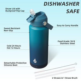 BJPKPK stainless steel body offers durability for daily hydration.