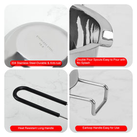 BJSSBJH 20oz melting pot with dual pour spouts for easy portioning