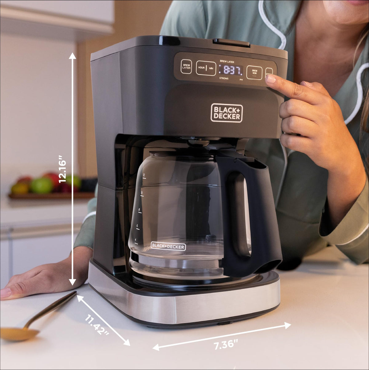 BLACK+DECKER CaféCraft brews evenly for consistent flavor across cups.