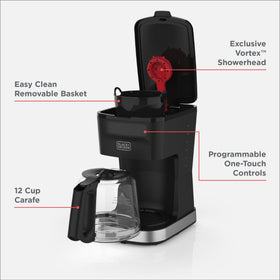 BLACK+DECKER CaféCraft Programmable Controls simplify morning routines.