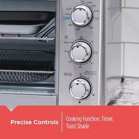 BLACK+DECKER air fry basket ready to deliver crisper results with less oil.