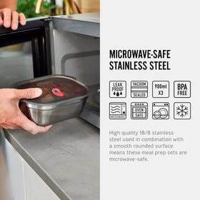 BLACK + BLUM lunch box set variety pack sizes for versatile meal prep.