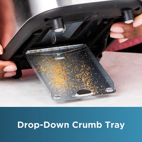 Compact 2-slice design from BLACK+DECKER fits small counters and busy mornings.