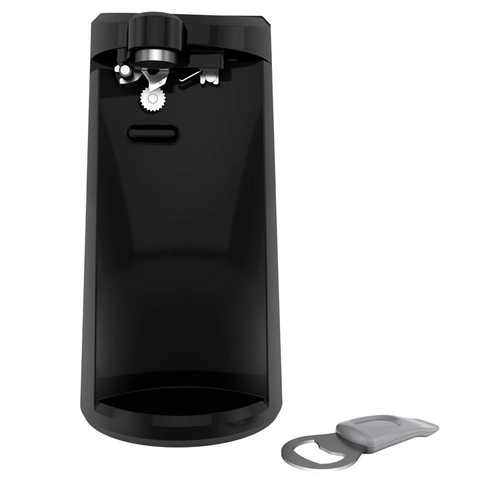 Black+Decker Applika Spectrum EC500B front view showing tall can opener for large cans