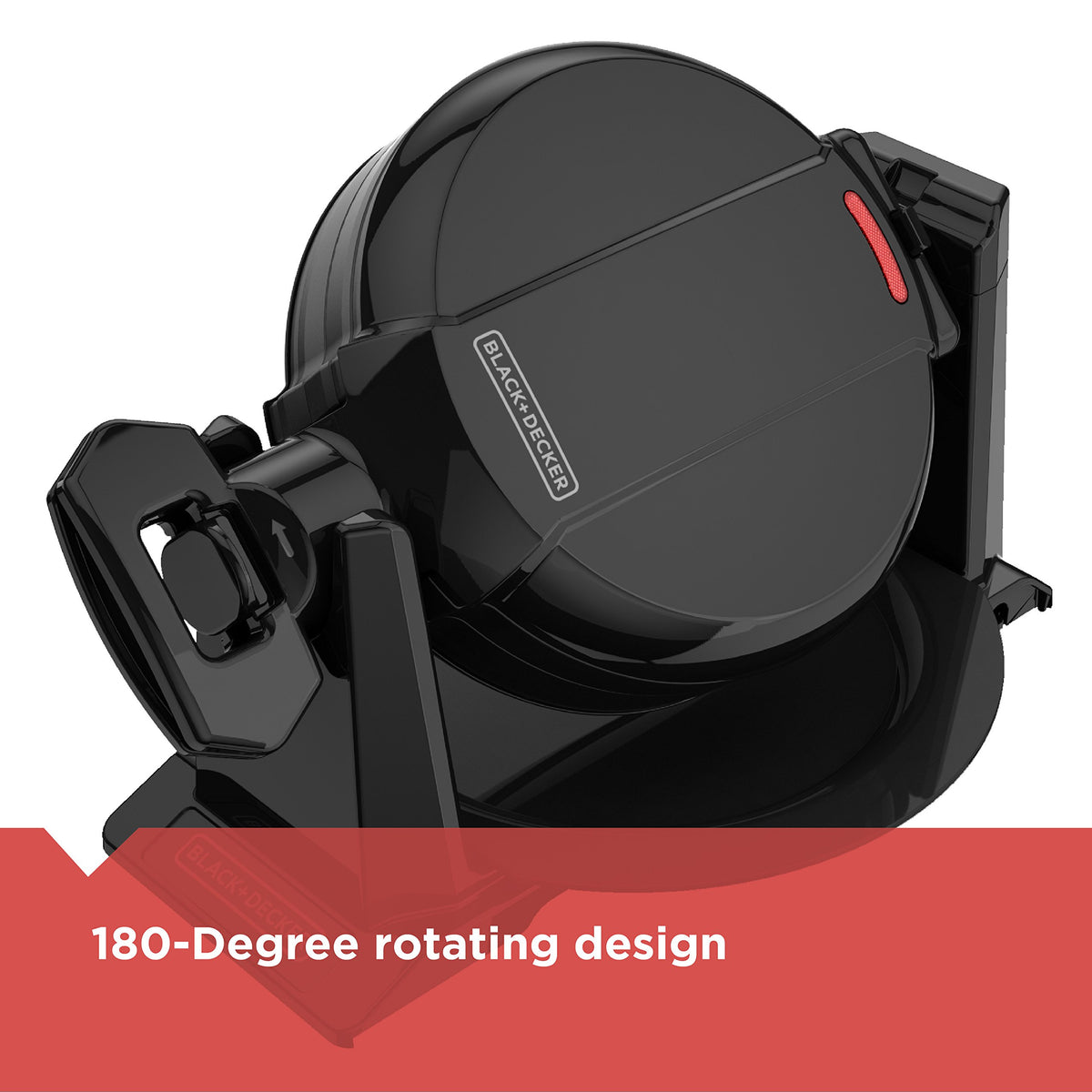 BLACK+DECKER Belgian-style waffles with deep grids hold syrup