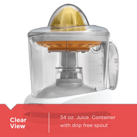 CJ625 easy pour spout helps prevent spills when serving.