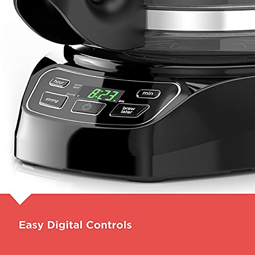 BLACK+DECKER CM1110B Digital controls simplify clock and auto brew.