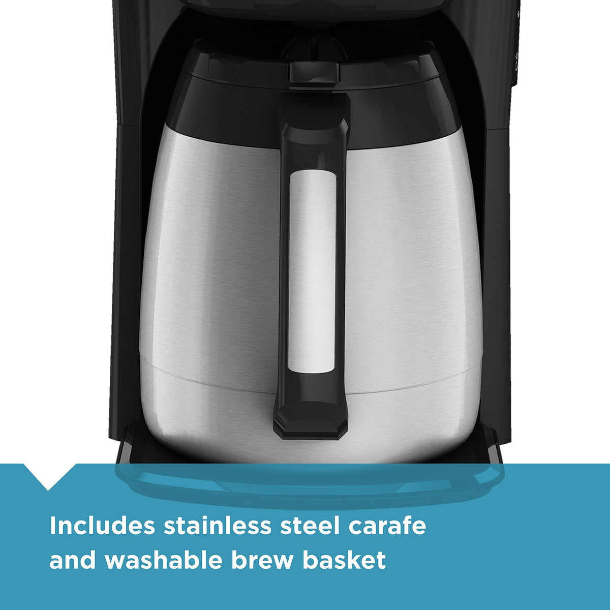 BLACK+DECKER CM2035B digital controls for customizable brew settings